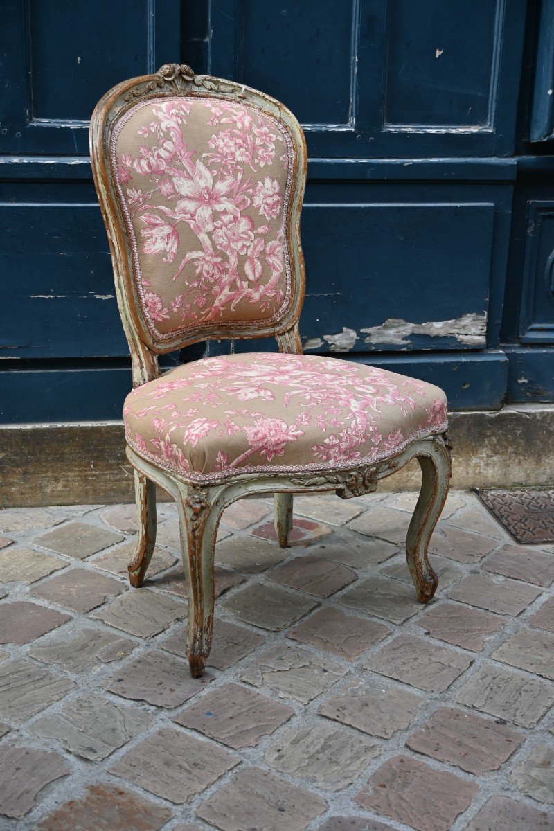 Chaise Chauffeuse D Epoque Louis XV  Estampillée De Carpentier