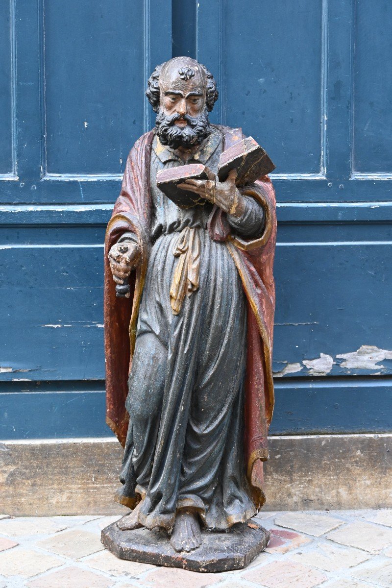 Beautiful Sculpture Of Saint Peter From The Early 18th Century