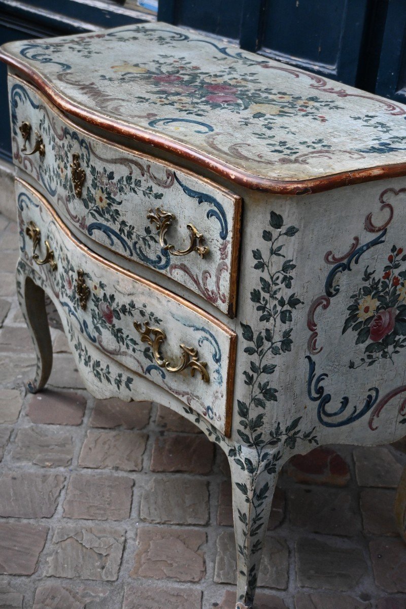 Commode Peinte Italie XVIII  Gênes-photo-3