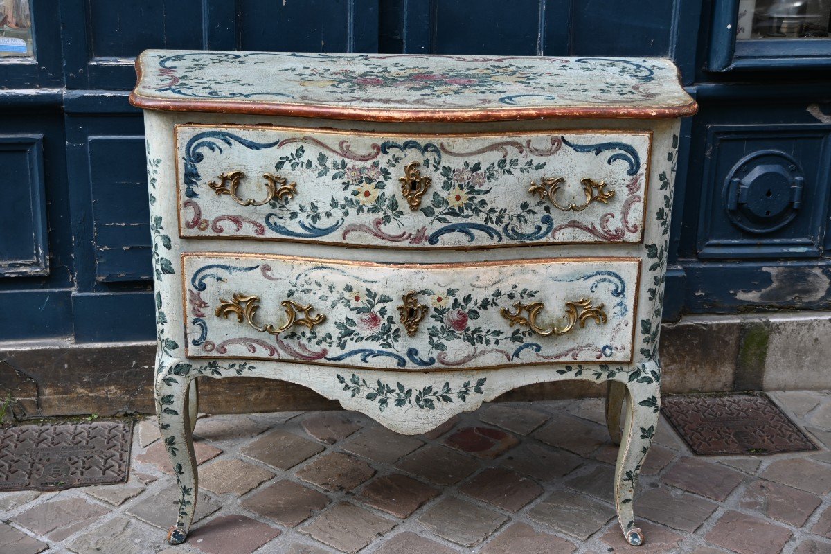 Commode Peinte Italie XVIII  Gênes