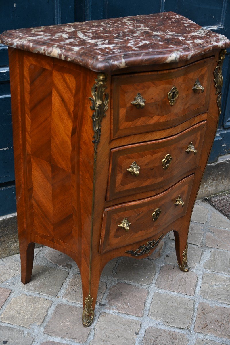 Small Louis XV Period Ellaume Stamped Chest Of Drawers  