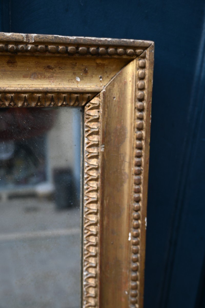 Gilded Wooden Mirror From The Louis XVI Period, End Of The 18th Century-photo-2