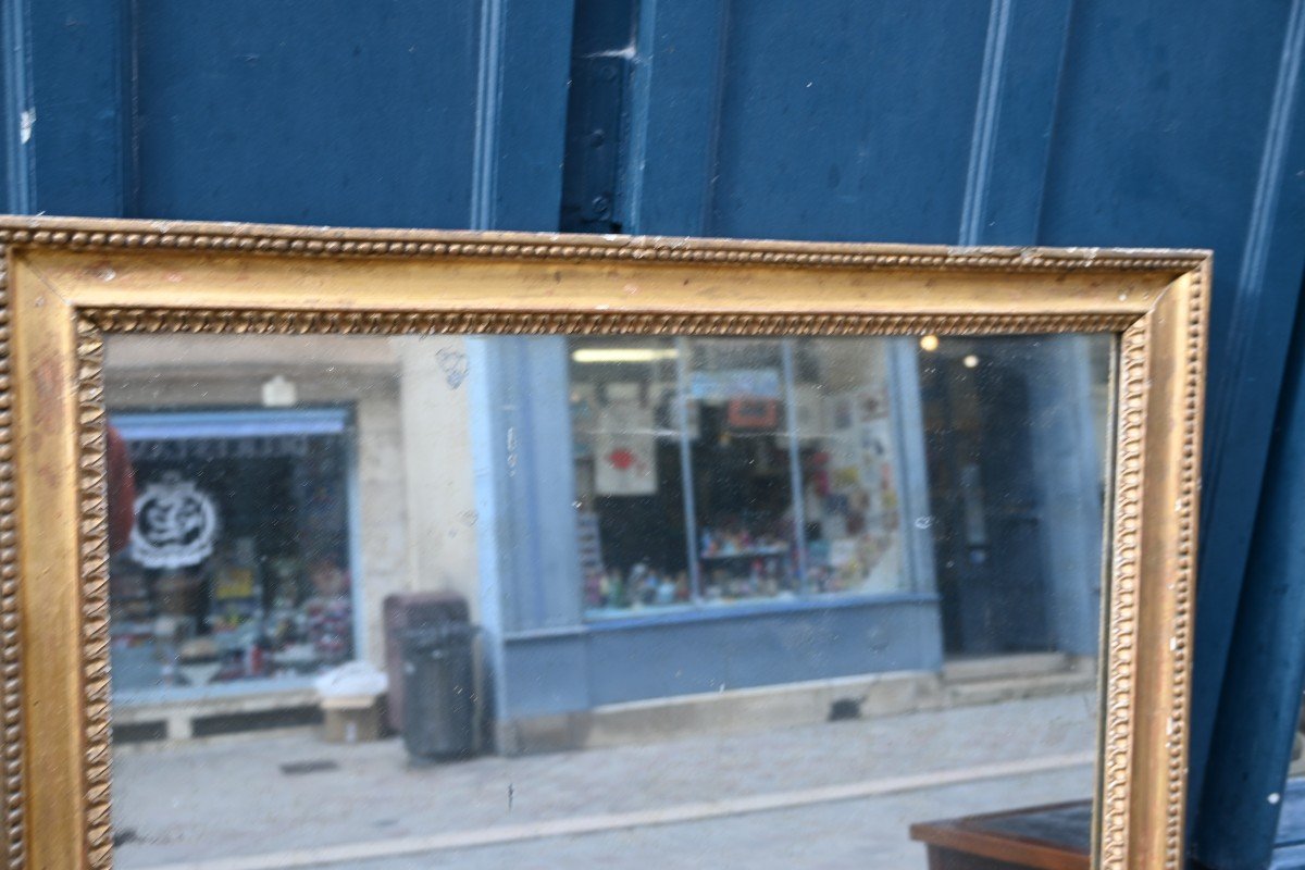 Gilded Wooden Mirror From The Louis XVI Period, End Of The 18th Century-photo-4