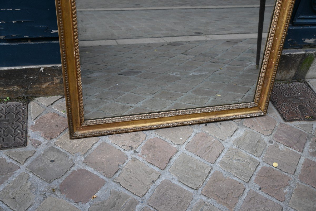 Gilded Wooden Mirror From The Louis XVI Period, End Of The 18th Century-photo-1