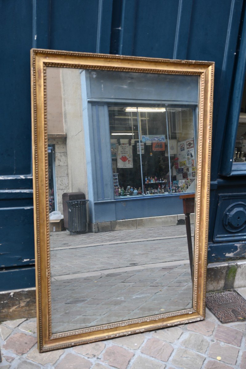 Gilded Wooden Mirror From The Louis XVI Period, End Of The 18th Century