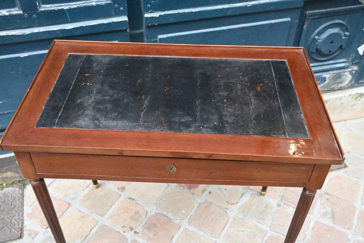 Petit Bureau D époque Louis XVI Acajou Fin XVIII-photo-2