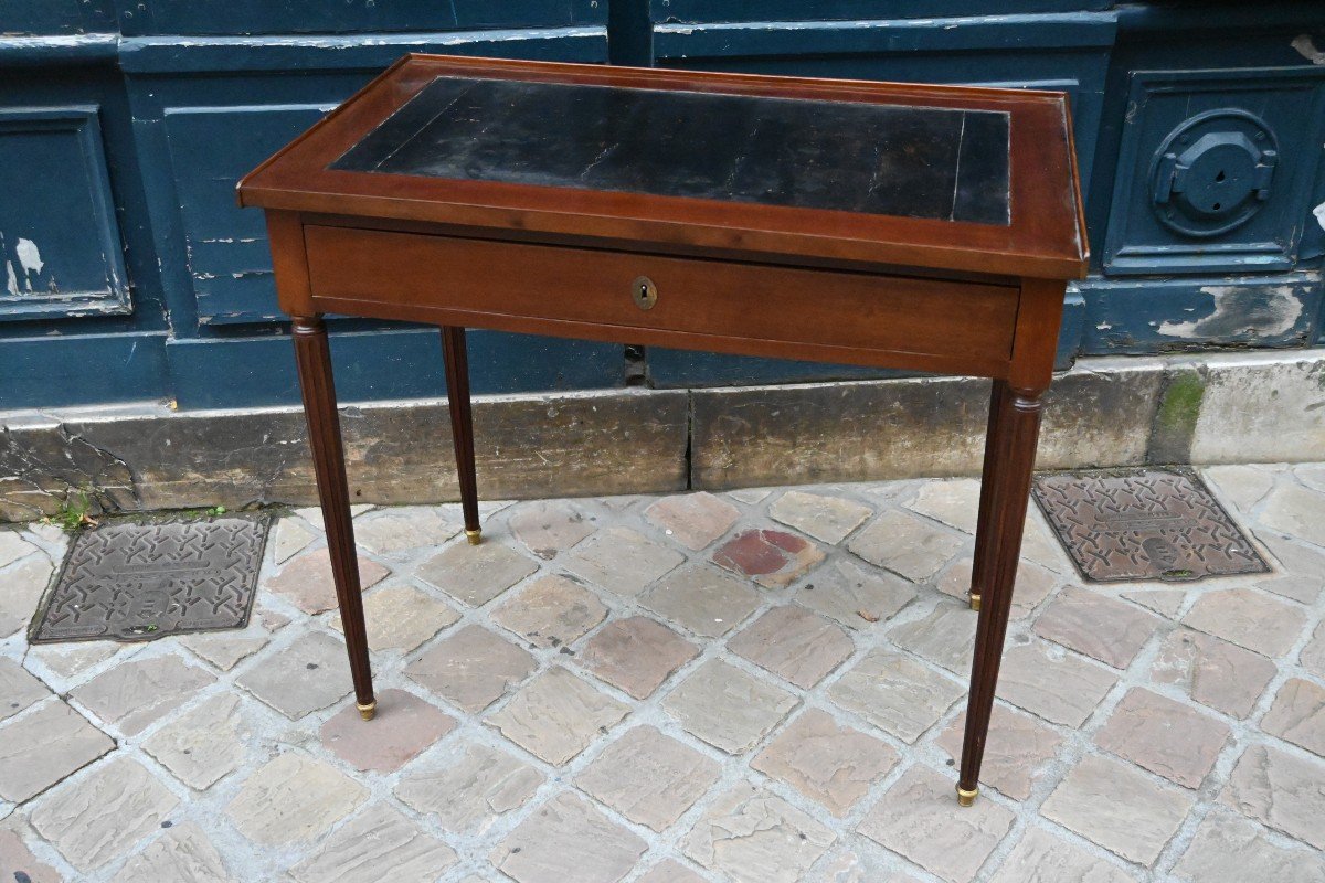 Petit Bureau D époque Louis XVI Acajou Fin XVIII-photo-4