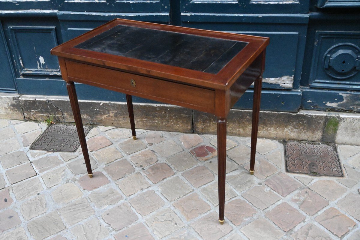 Petit Bureau D époque Louis XVI Acajou Fin XVIII-photo-7