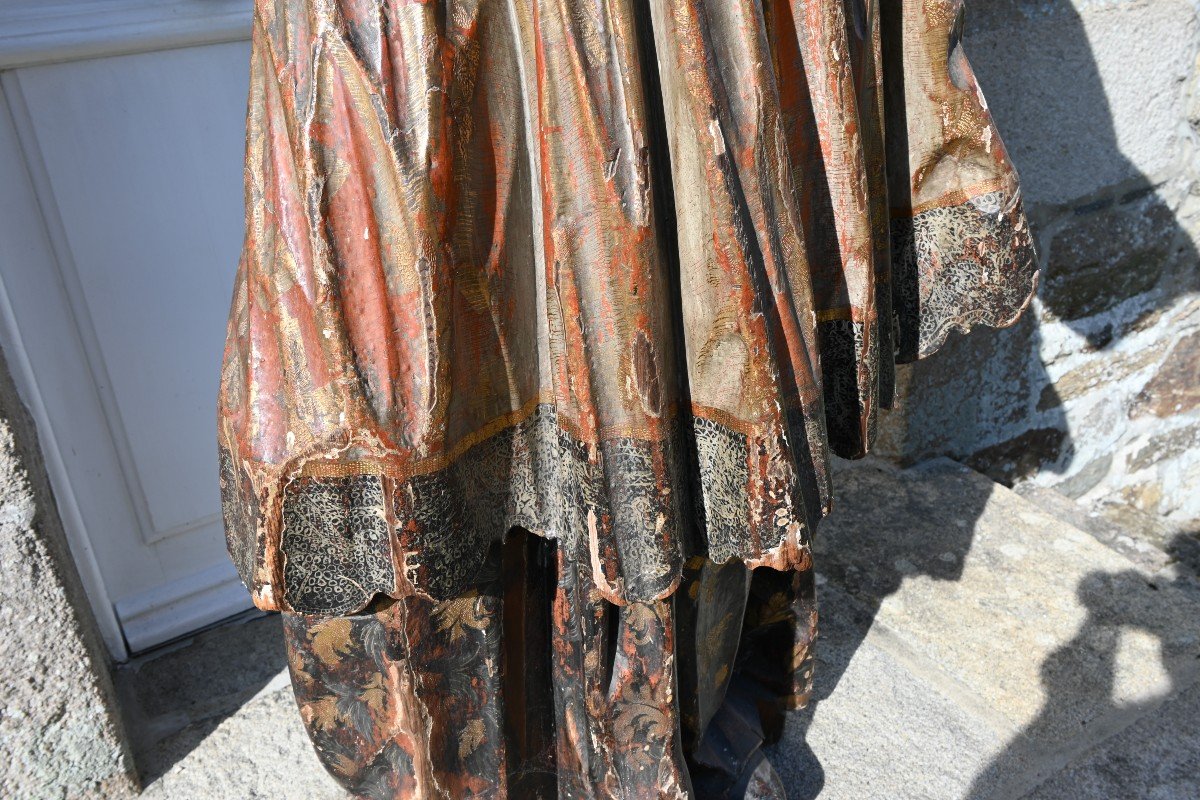 Important And Large Statue Of A Saint, Spain End Of The 17th Century, Saint Raymond Nonnat-photo-6