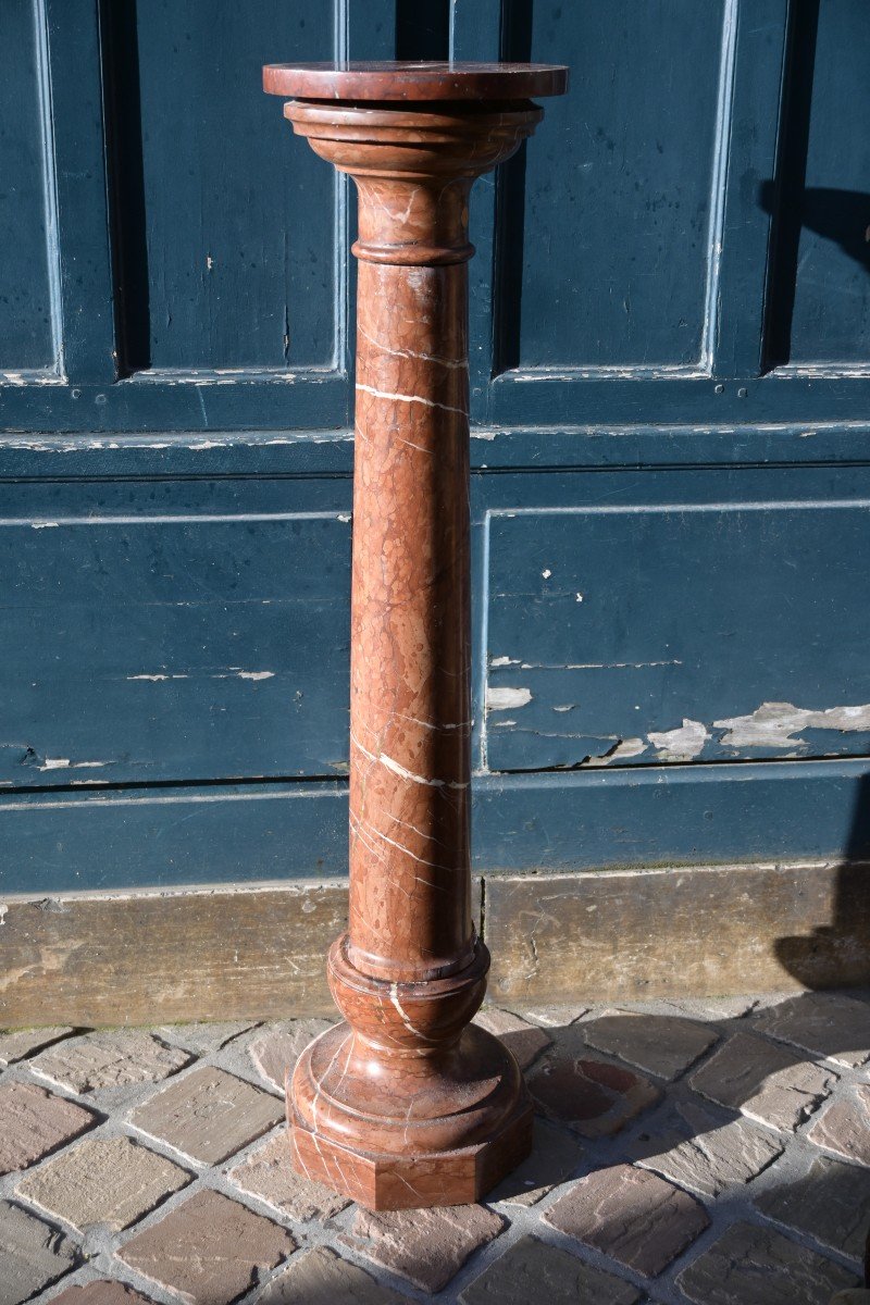 Colonne En Marbre Rouge Royal -photo-2