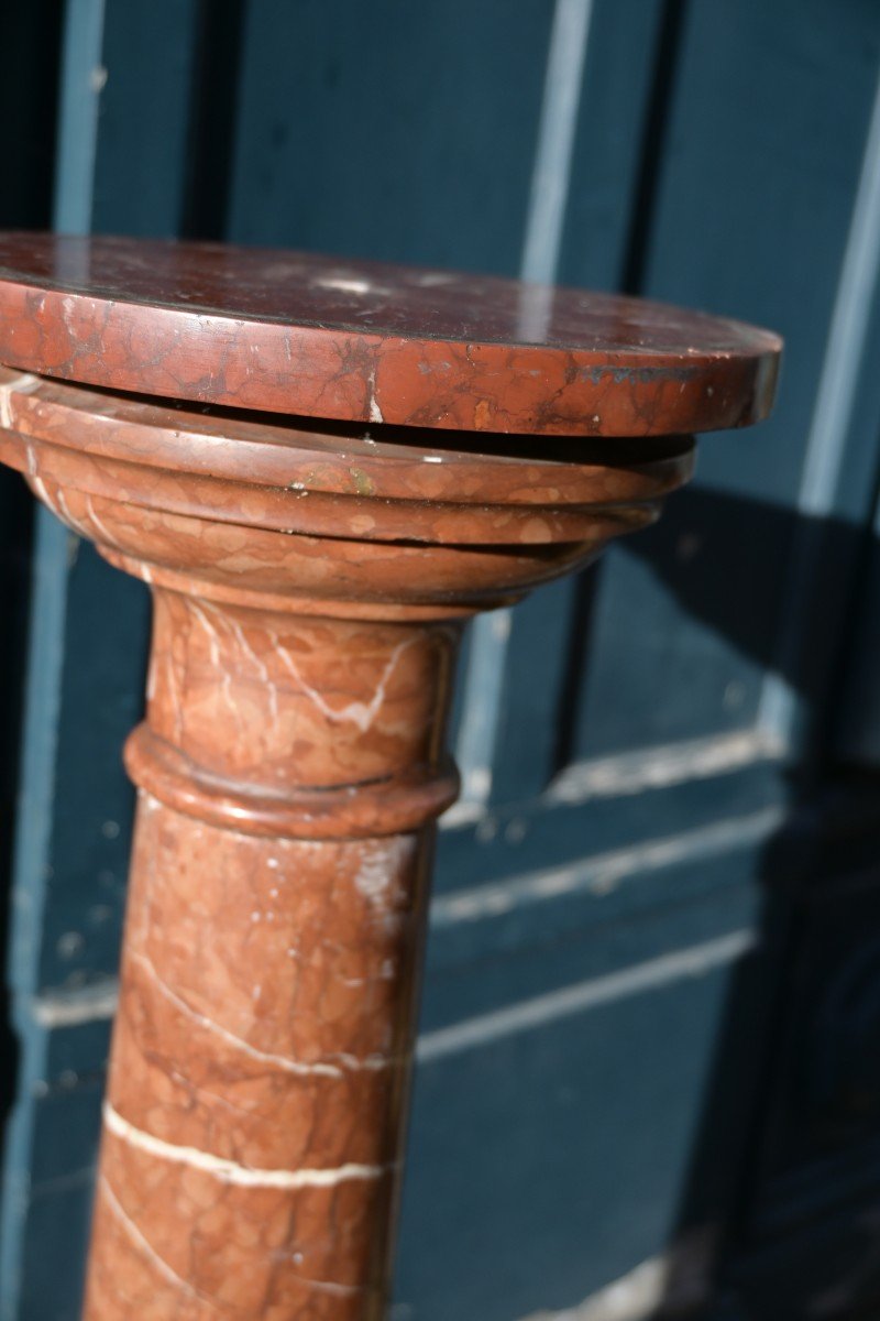 Colonne En Marbre Rouge Royal -photo-1