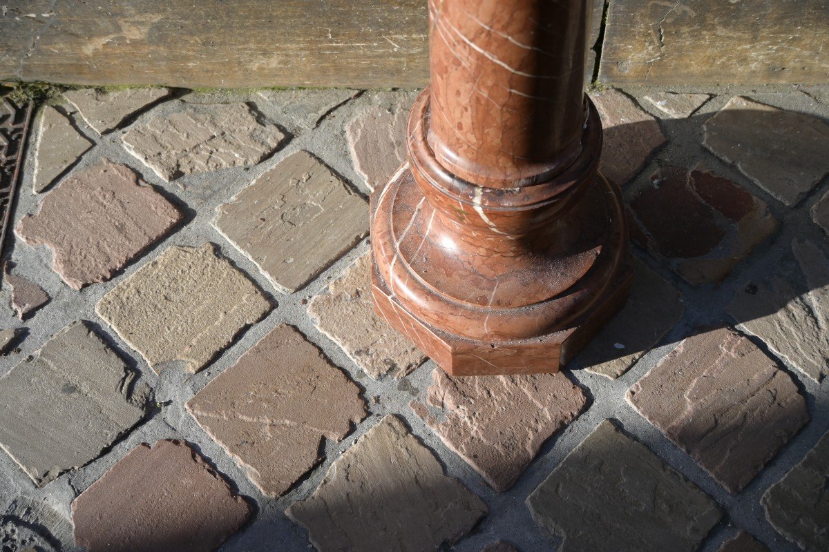 Colonne En Marbre Rouge Royal -photo-3