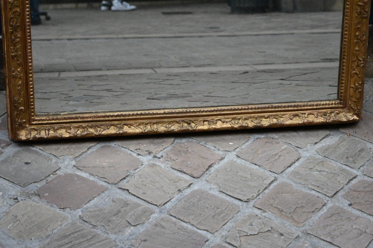 18th Century Regence Period Gilded Wood Mirror-photo-2