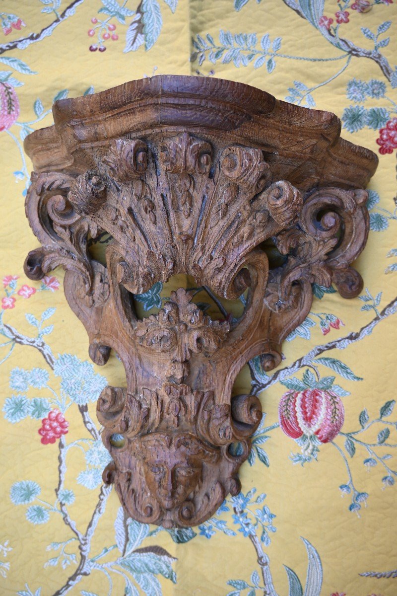 18th Century Regence Period Oak Wall Console-photo-3