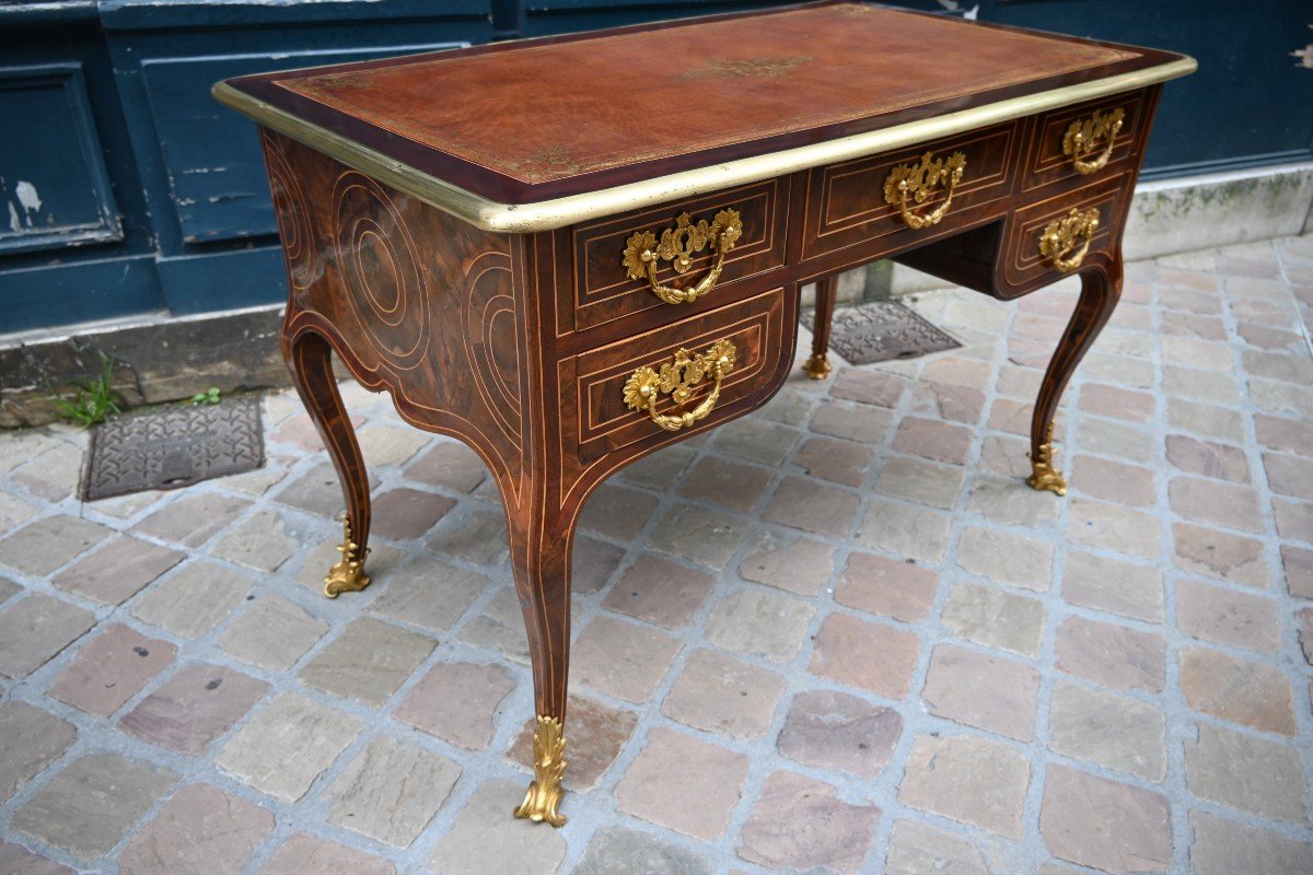 Rare Regence Period Veneer Desk Plat From The 18th Century