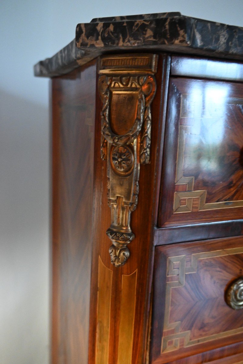 Louis XVI Period Veneer Wood Desk-photo-1