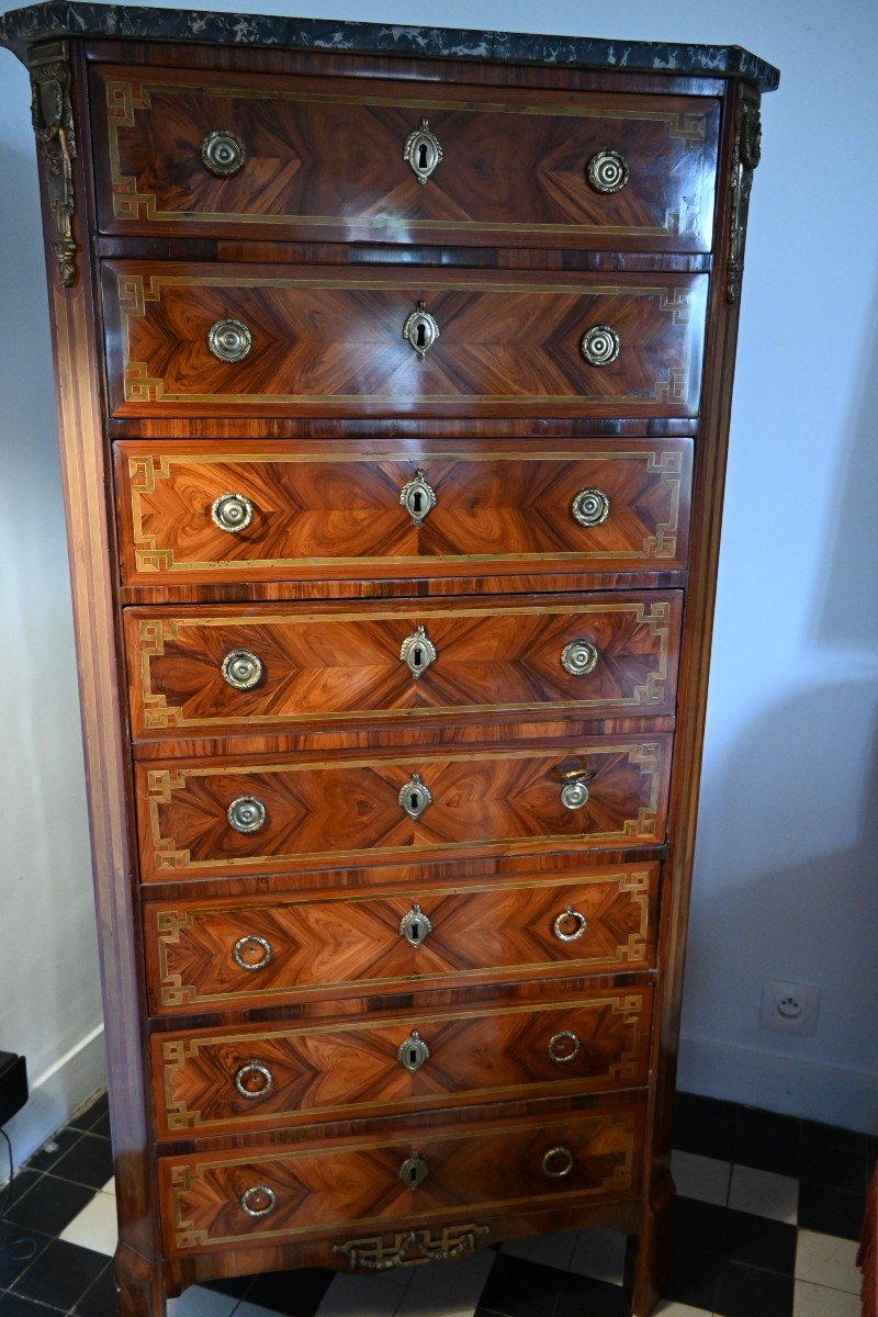 Louis XVI Period Veneer Wood Desk