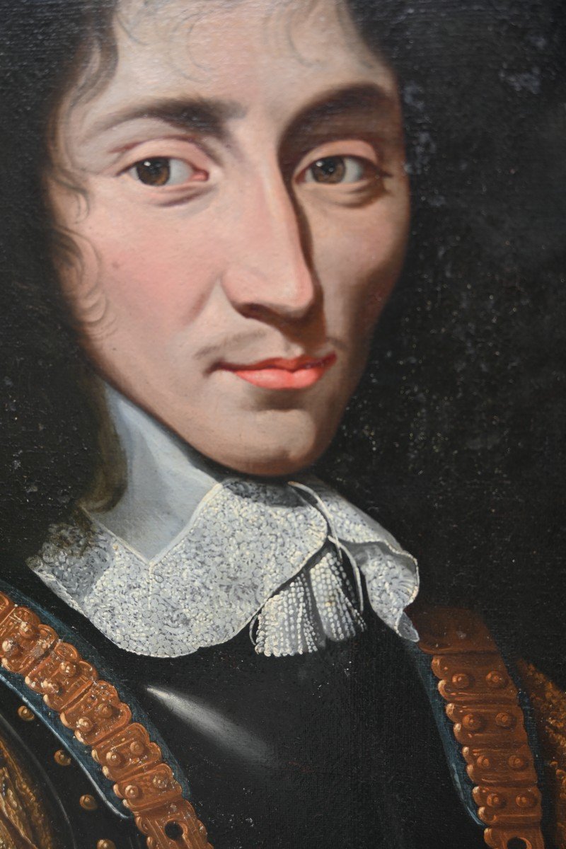 Portrait Of A Man In Armor, 17th Century School-photo-4