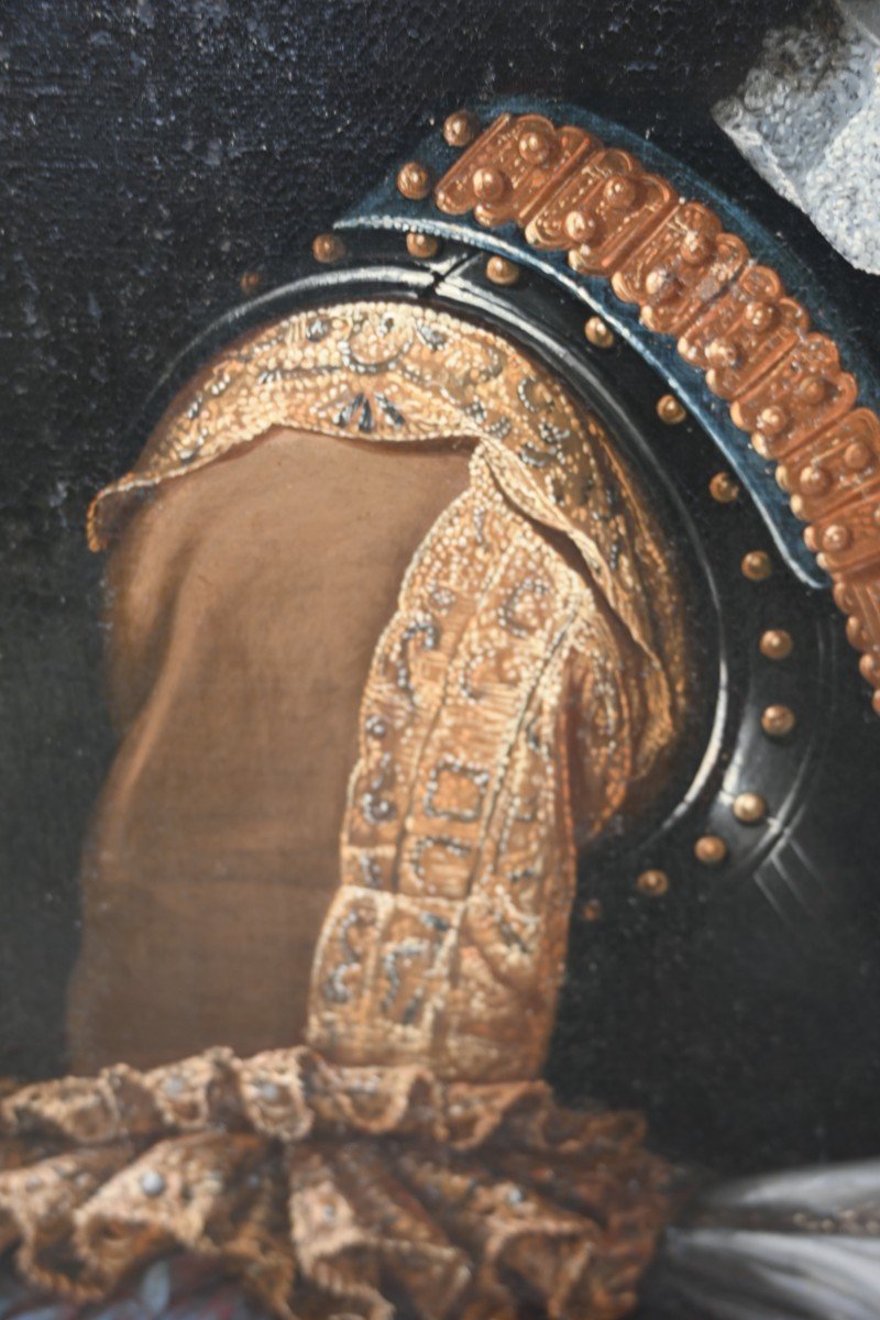 Portrait Of A Man In Armor, 17th Century School-photo-1