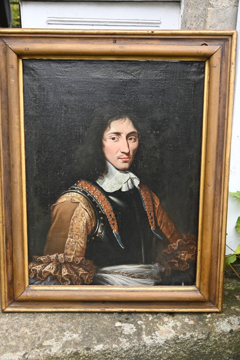 Portrait Of A Man In Armor, 17th Century School-photo-2