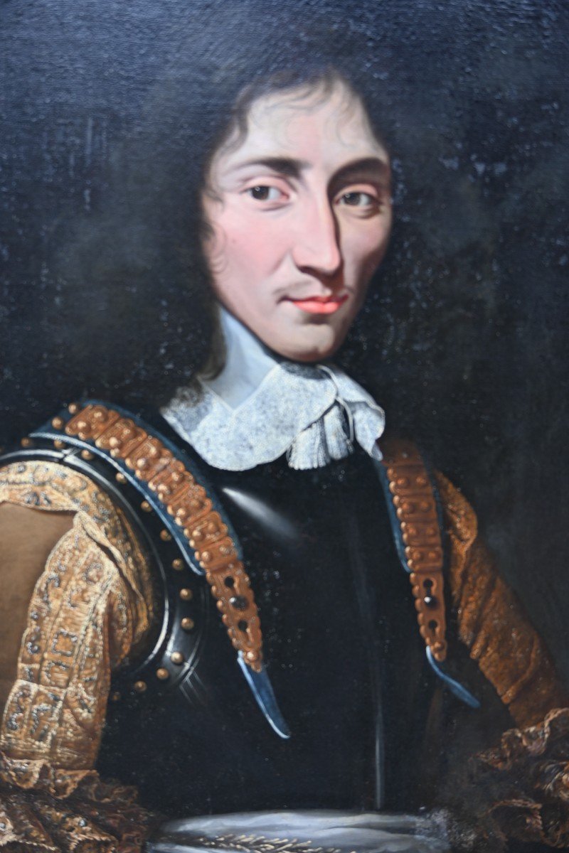 Portrait Of A Man In Armor, 17th Century School-photo-4