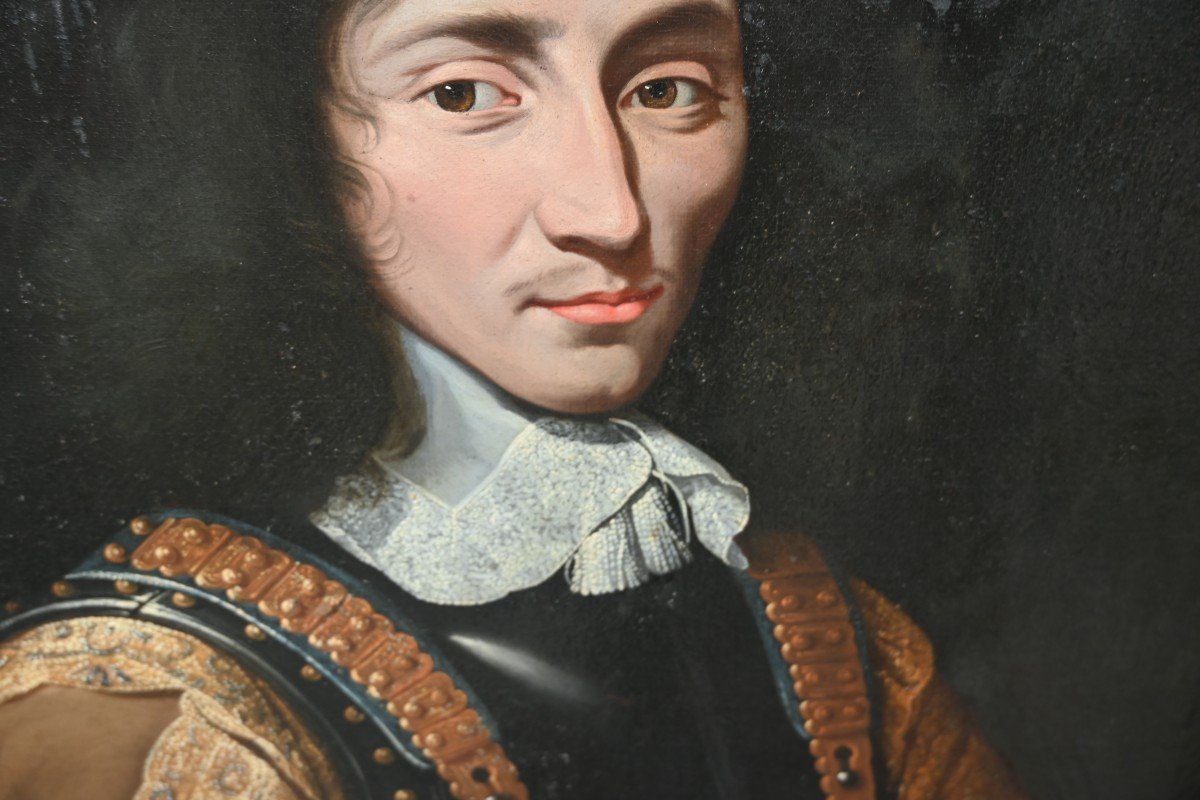 Portrait Of A Man In Armor, 17th Century School-photo-5