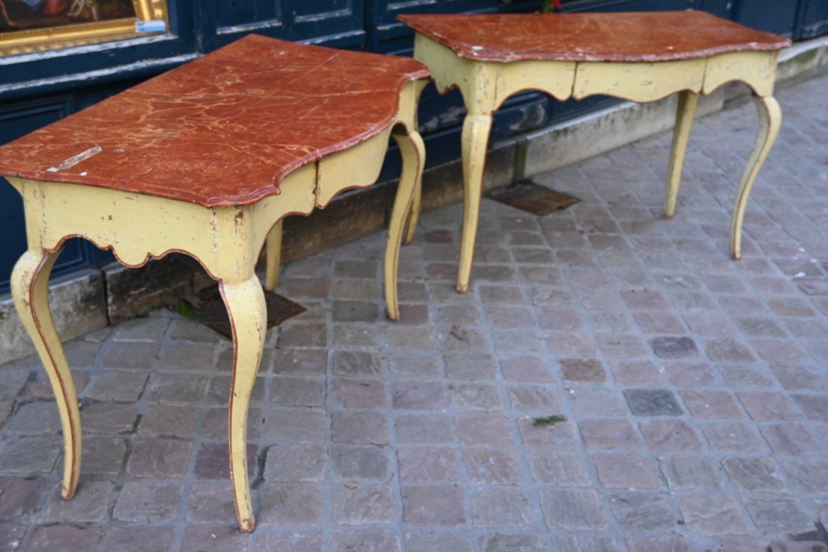 Pair Of 18th Century Consoles, Provence, Louis XV Period