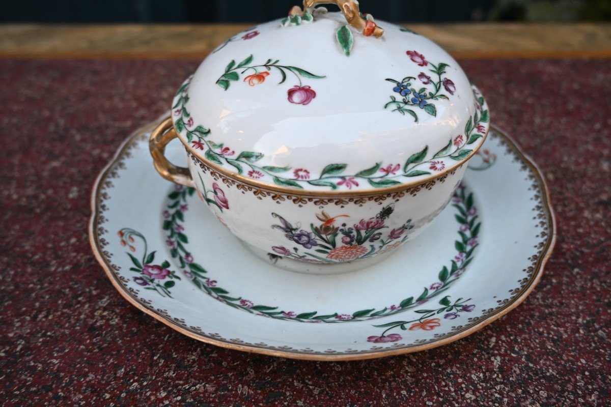 Bouillon En Porcelaine De Chine Du XVIII-photo-2