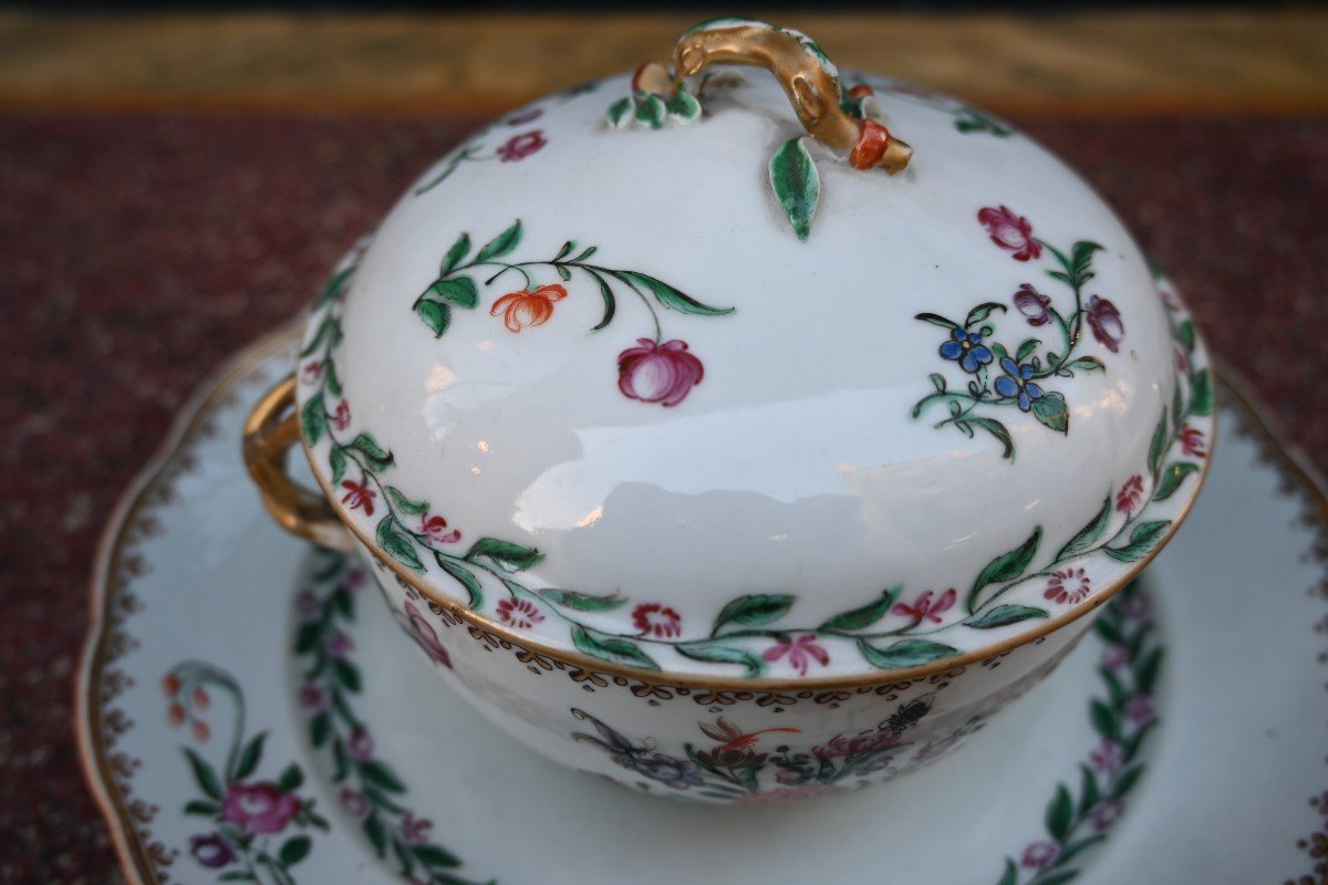 Bouillon En Porcelaine De Chine Du XVIII-photo-3