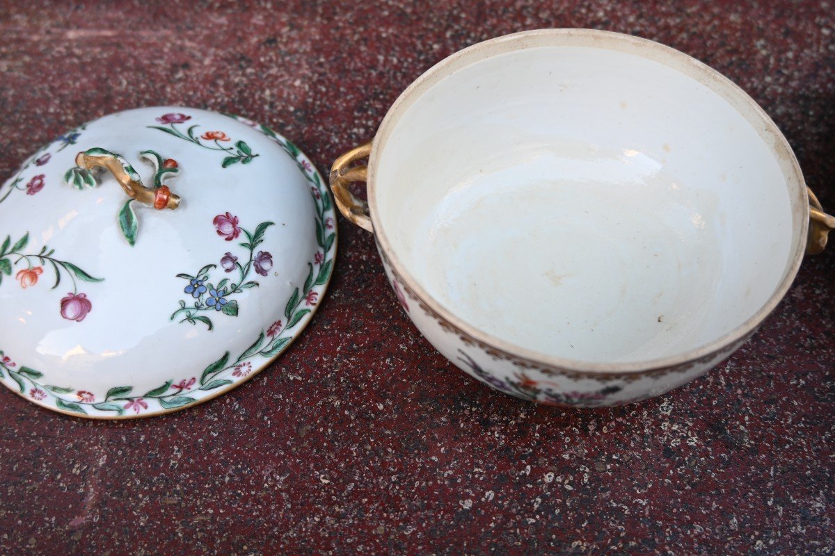 Bouillon En Porcelaine De Chine Du XVIII-photo-4