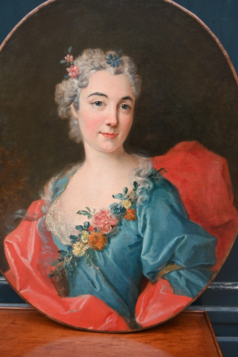  Portrait Of A Woman From The Louis XV Period From The 18th Century Levrac Tournières