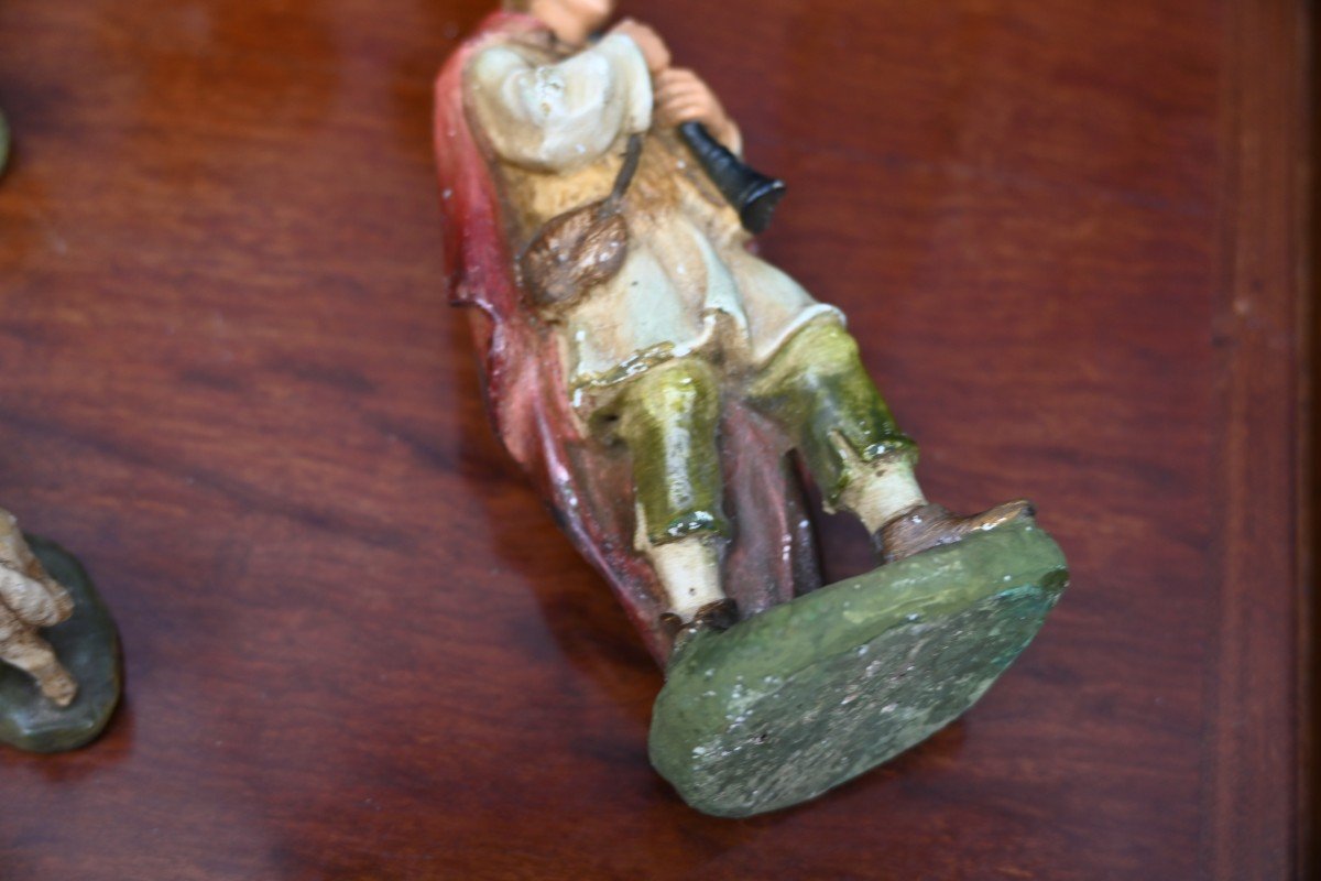 Painted Plaster Christmas Nativity Scene -photo-5