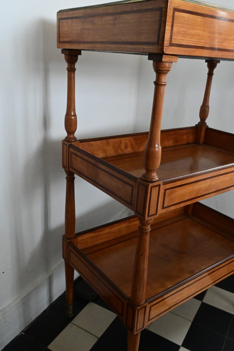 Elegant Directoire Period Coffee Table With Bowl -photo-4