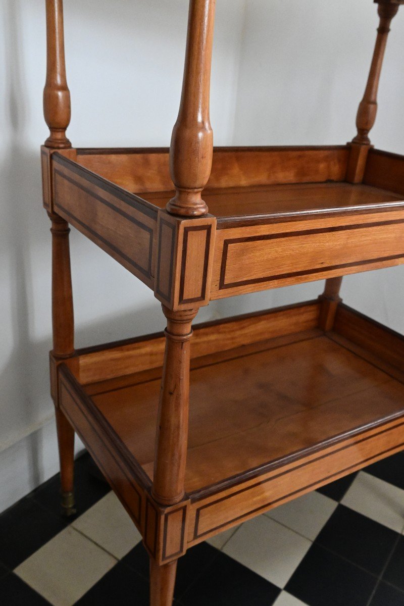 Elegant Directoire Period Coffee Table With Bowl -photo-1