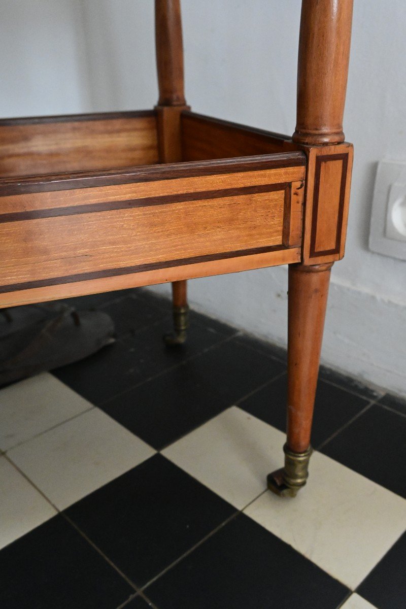 Elegant Directoire Period Coffee Table With Bowl -photo-2