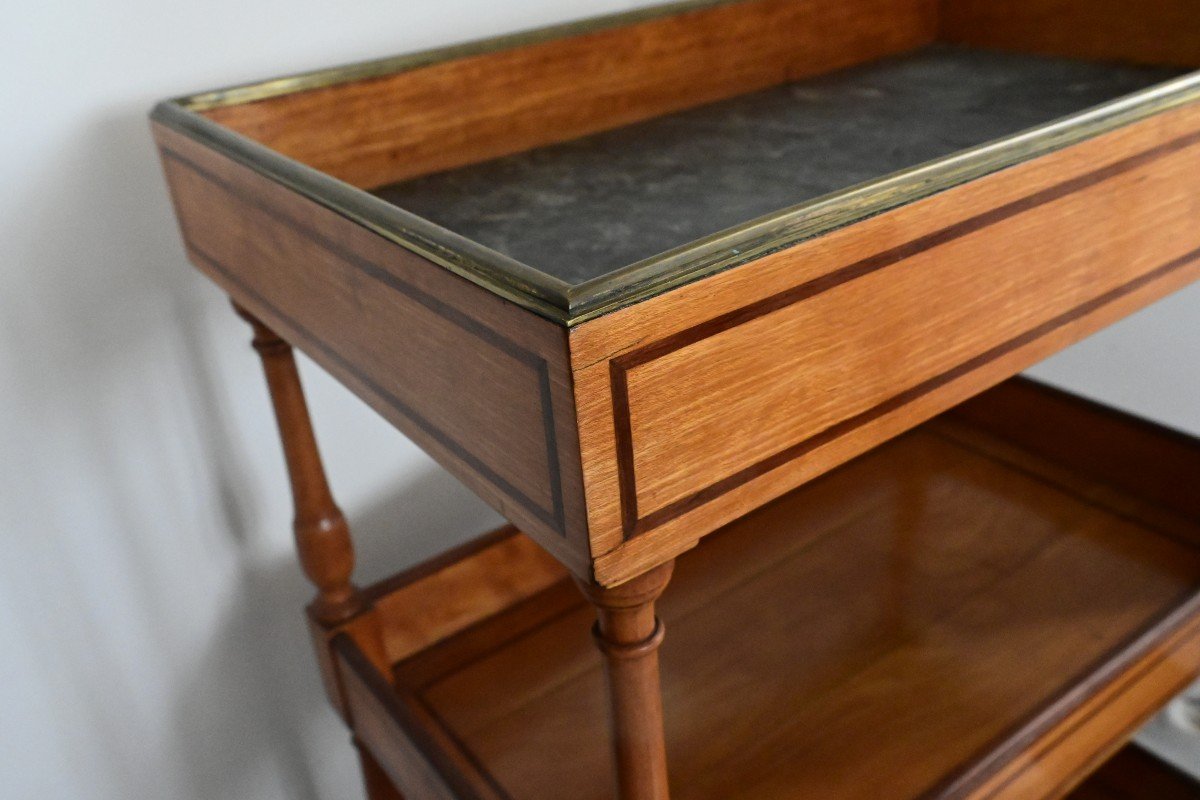 Elegant Directoire Period Coffee Table With Bowl -photo-4