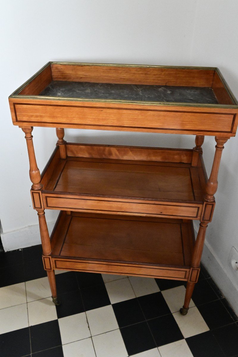 Elegant Directoire Period Coffee Table With Bowl -photo-6