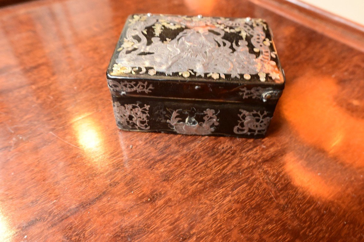 Tortoiseshell And Quilted Box Naples XVIII-photo-3