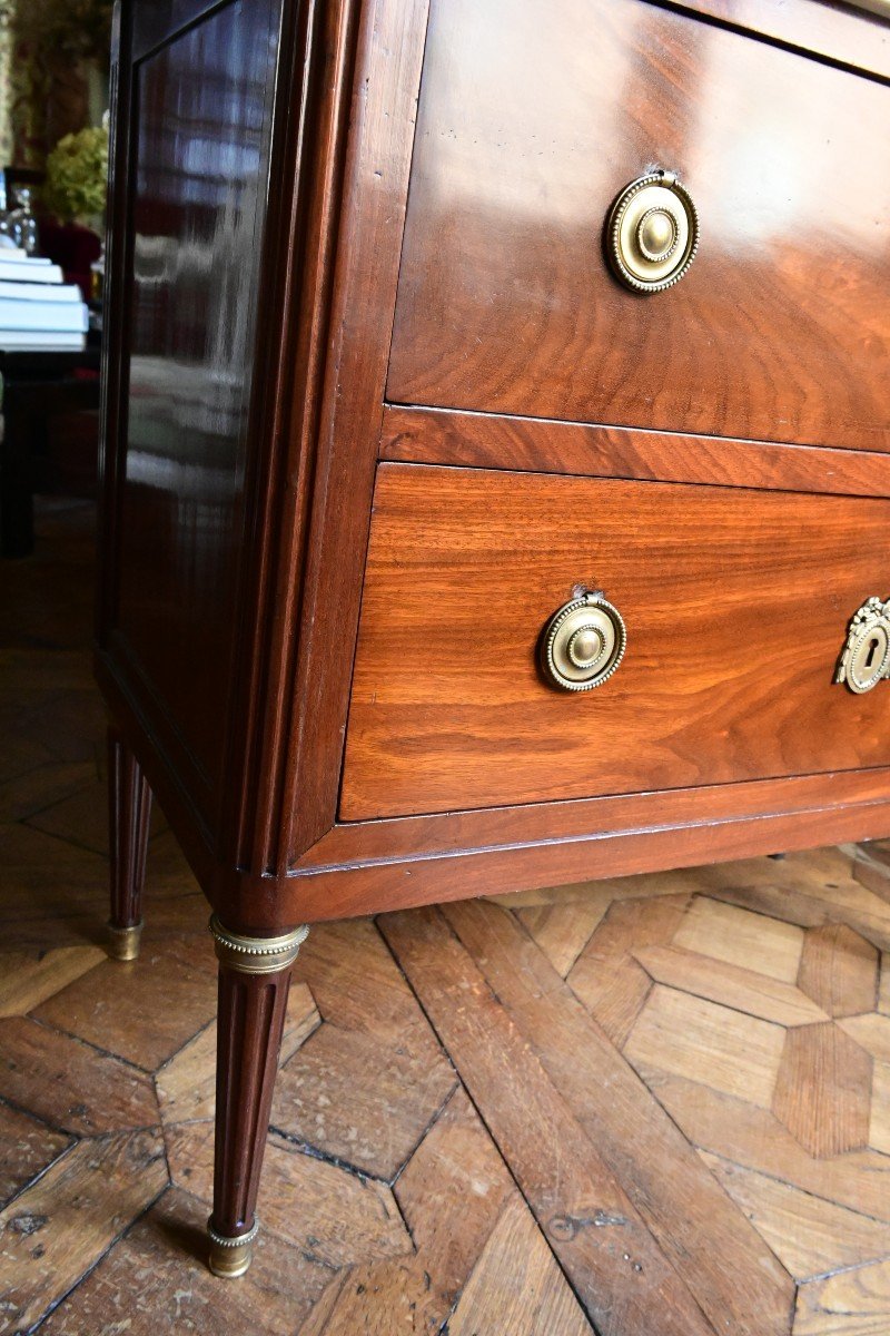 Commode En Acajou  D époque Louis XVI Fin XVIII-photo-4