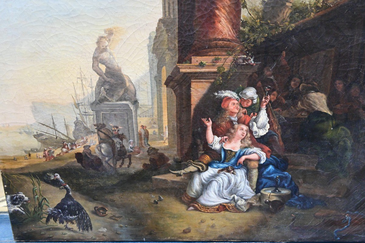 Genre Scene In 18th Century Ruins-photo-2