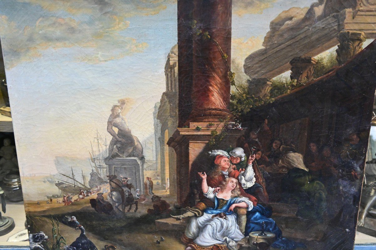 Genre Scene In 18th Century Ruins-photo-3