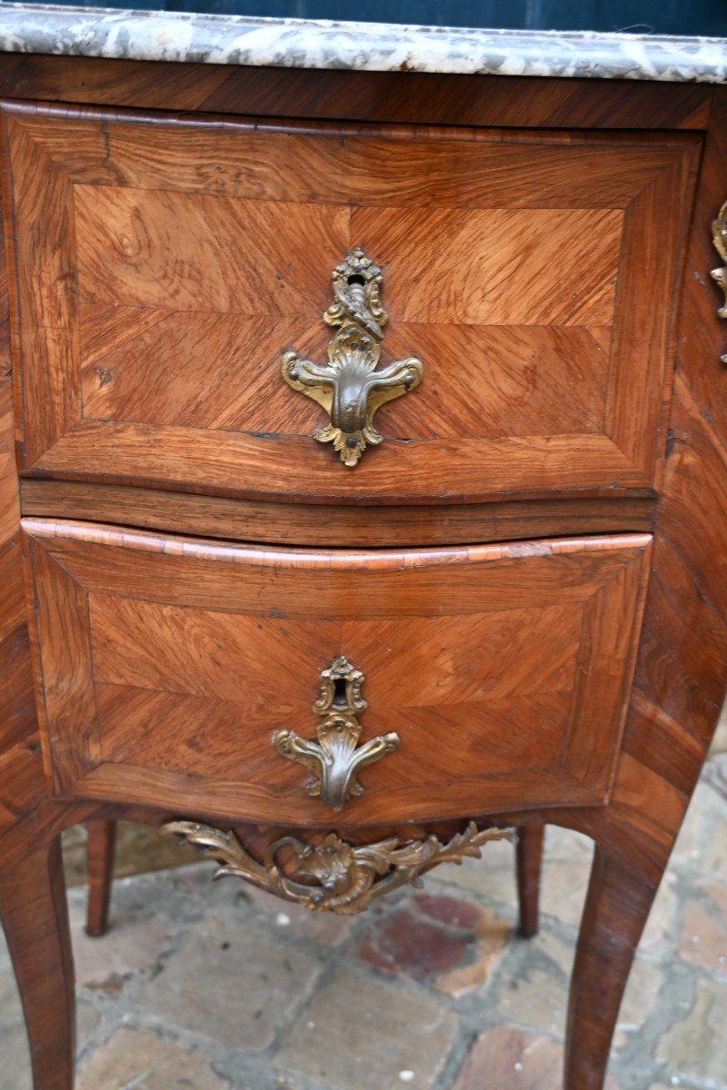 Small Louis XV Period Chest Of Drawers, Between The Two XVIII-photo-2