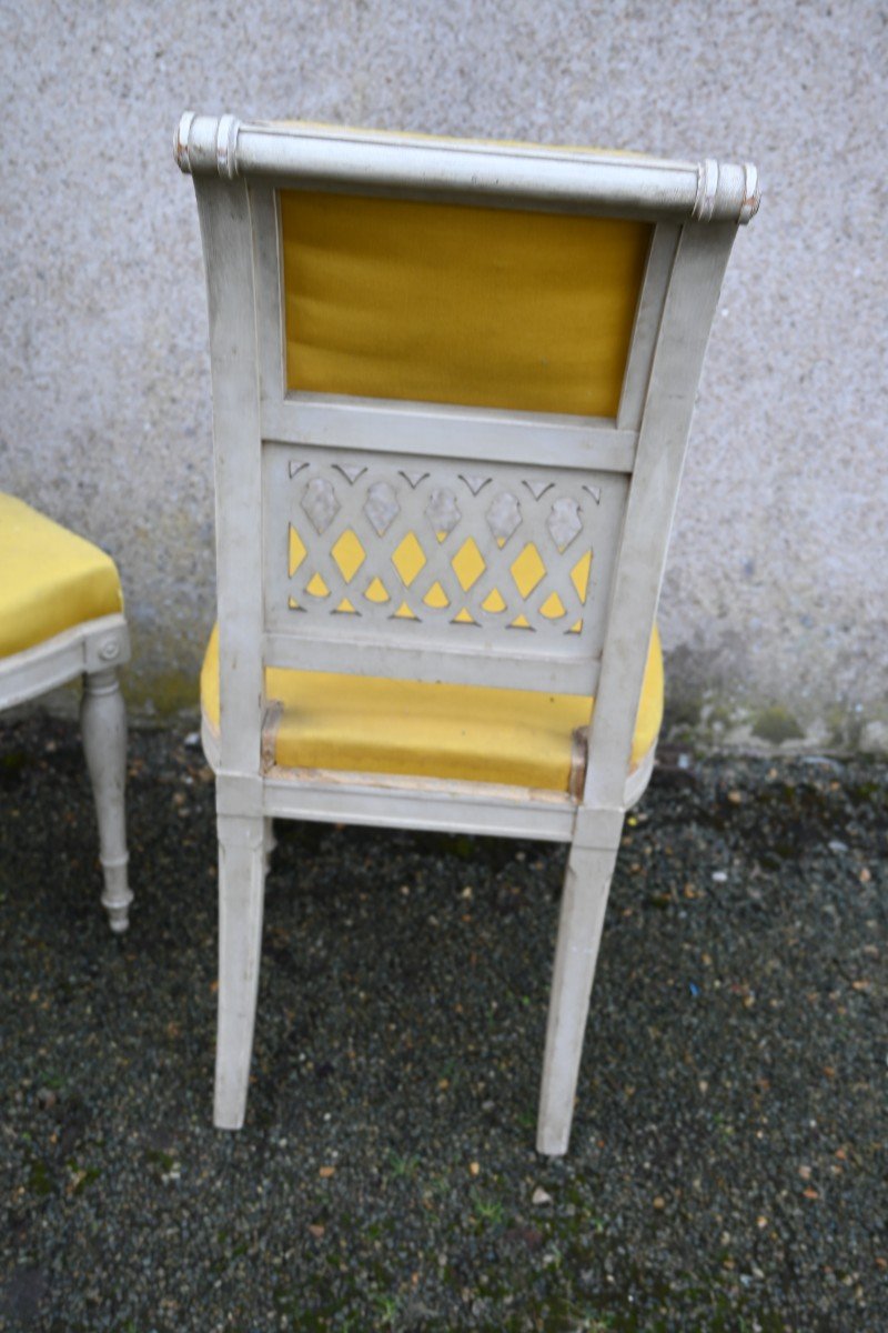 Paire De Chaise Directoire-photo-4