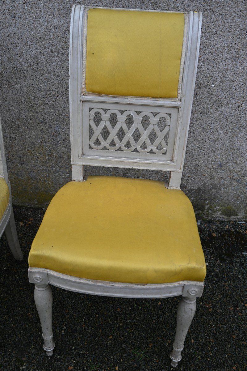 Paire De Chaise Directoire-photo-1