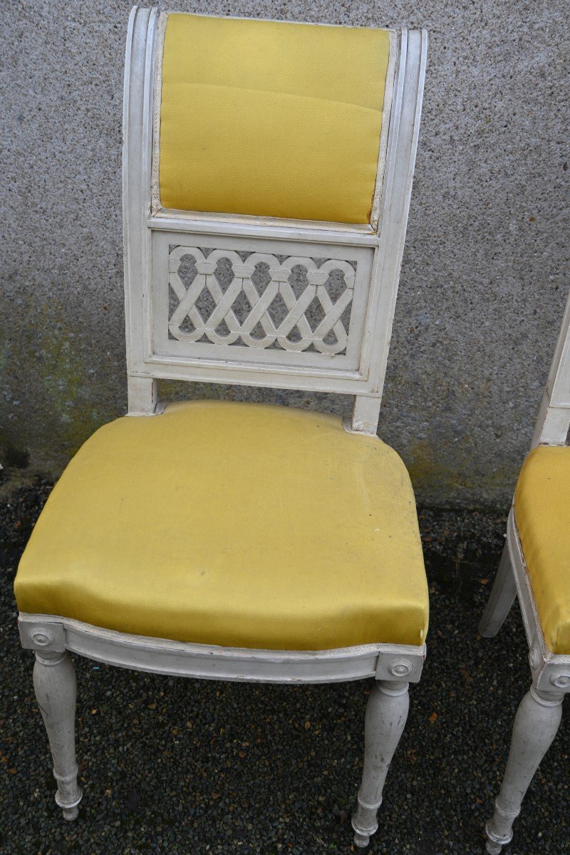 Paire De Chaise Directoire-photo-2