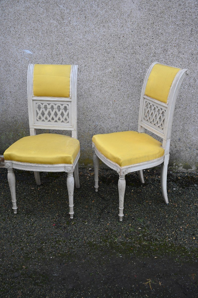 Paire De Chaise Directoire-photo-3