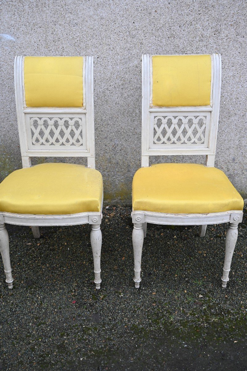 Paire De Chaise Directoire-photo-6