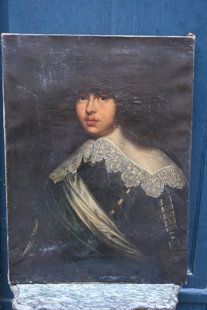 Portrait Du Comte De Schleswig-holstein Du Danemark école Du XVIII-photo-2