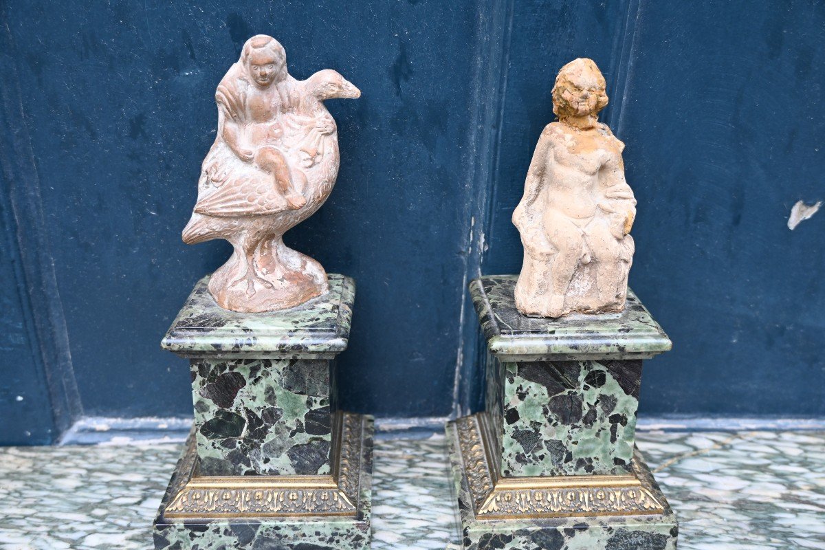 Pair Of 19th Century Marble Plinths -photo-4