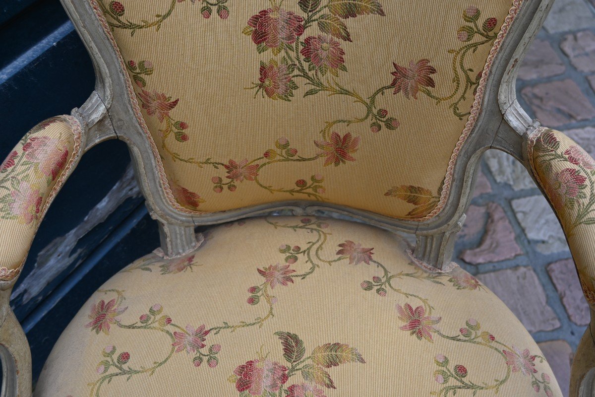 Tilliard, Pair Of Louis XV Period Armchairs-photo-6